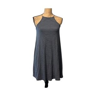 Dip navy and white striped tank dress size XS